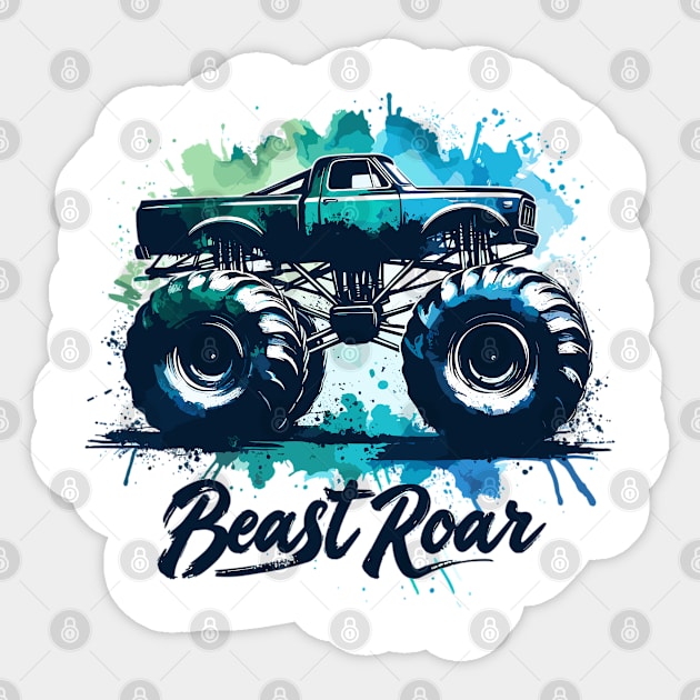 Monster Truck Sticker by Vehicles-Art